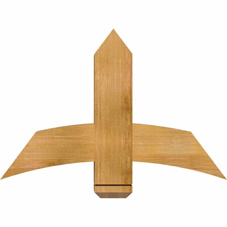 Ekena Millwork Bellingham Rough Sawn Timber Gable Bracket, Western Red Cedar, 36"W x 24"H x 6"D x 6"F, 16/12 Pitch GBW036X24X0606BEL00RWR